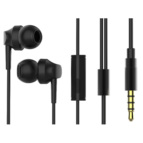 3.5mm Earphone Wired Headphone Earbud dengan Mikrofon